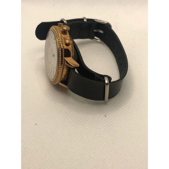 Fossil Q FTW5011 Womens Black Leather Analog White Dial Hybrid Smart Watch HK286 - Picture 8 of 9